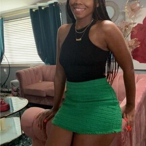 Zara Green Women's Skort